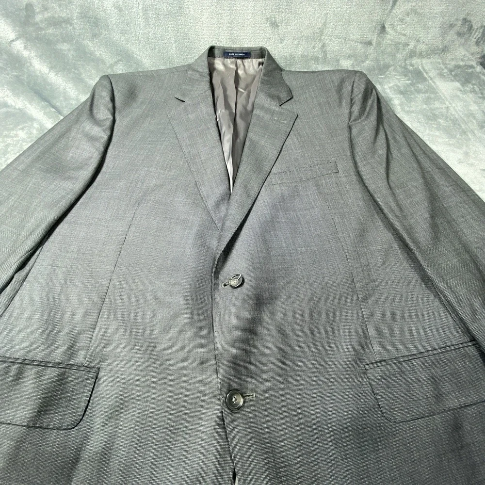 Ing Loro Piana Cremieux Blazer‎ 48R Micro Check 100% Wool Sport Coat Jacket Suit